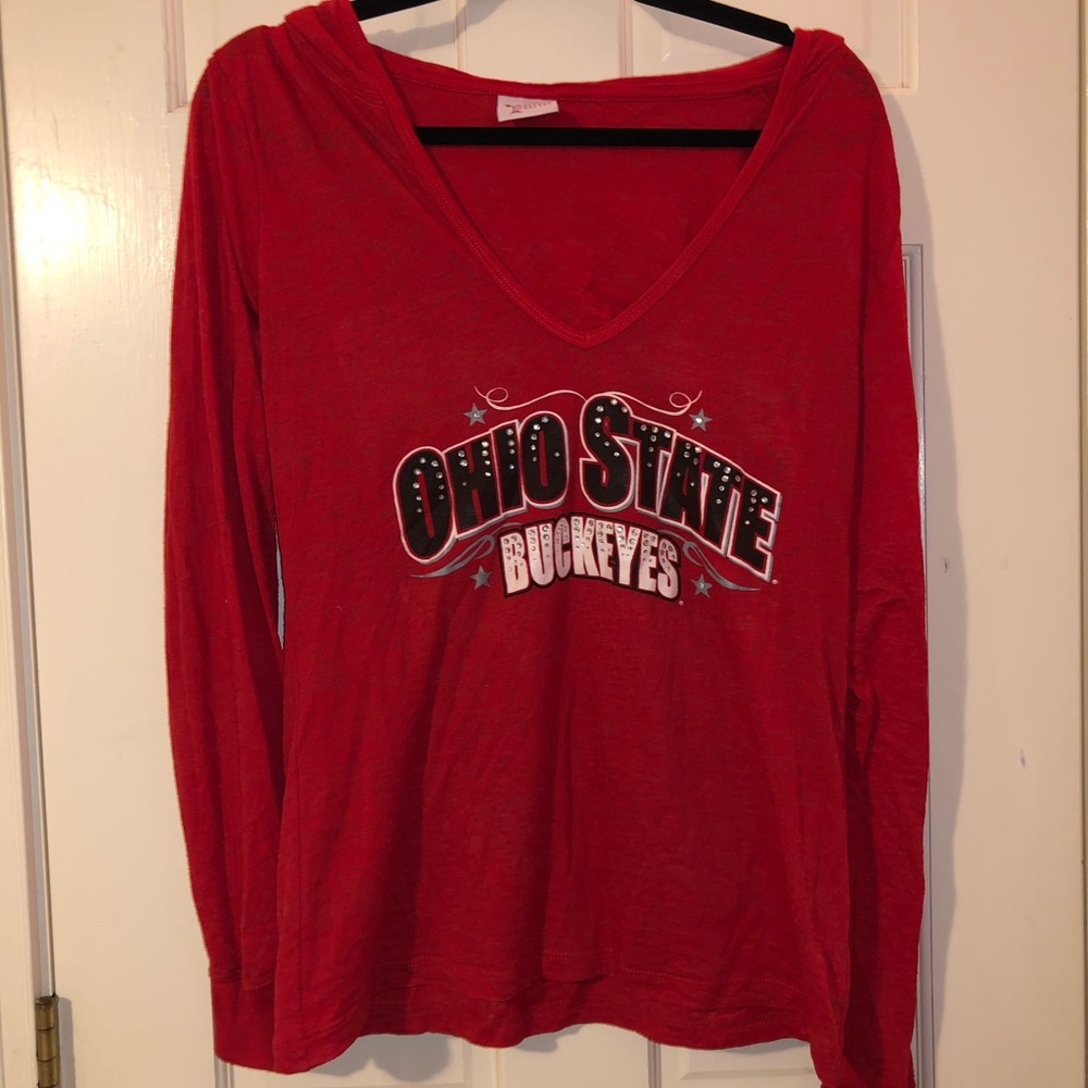 Ohio State Light Long Sleeve With Hoodie